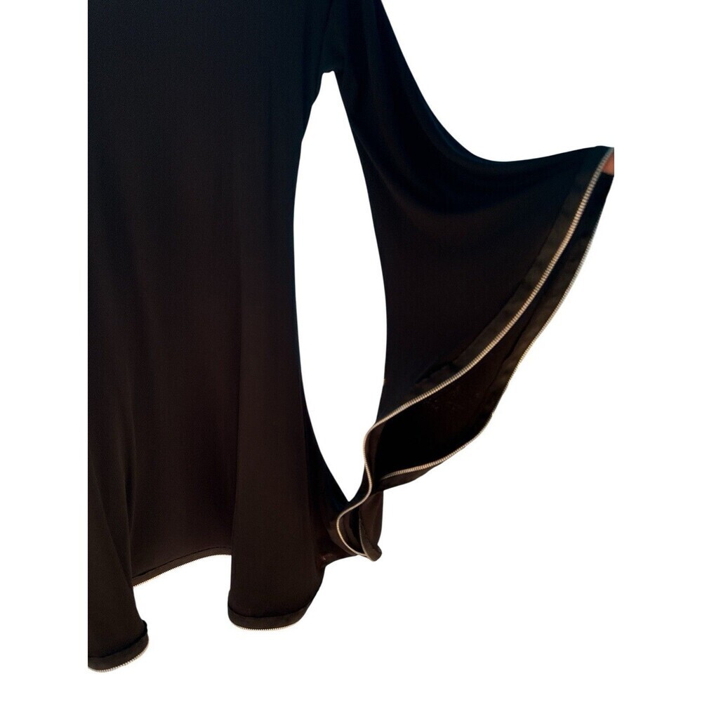 Sohung Design AvantGarde ITY Black Sculptural Zipper Fun Original Crazy Dress XS - Picture 4 of 6